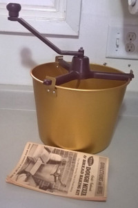 Vintage Mirro Gold Fashioned Dough Mixer