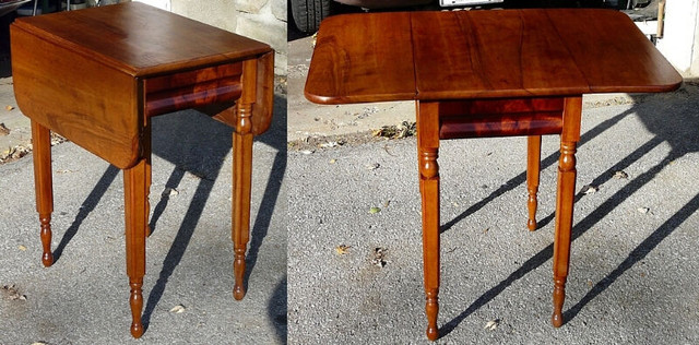 Antique Cherry Drop-leaf Table - NEW PRICE in Home Décor & Accents in Kingston - Image 3