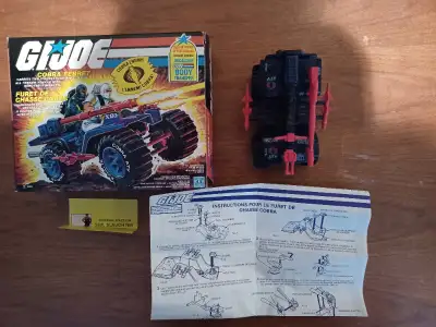 Cobra Ferret ATV with box Hasbro 1985 The toy is in excellent condition. Complete with all accessori...