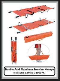 (NEW) Double-Fold Aluminum Stretcher (First Aid Central 310007X)