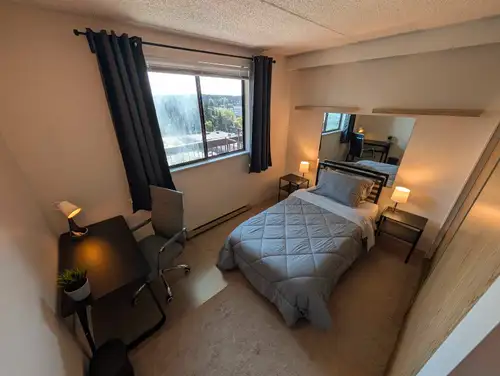 Private furnished room for rent inside a 2 bedroom apartment. Ideal for 1 person. Enjoy a cozy room...