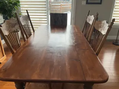 Harvest Dining Table and 4  wheat sheath  Chairs, View more
