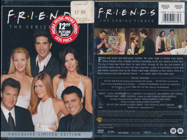 Friends Finale Aniston-Cox-Kudrow-LeBlanc-Perry-Schwimmer-2004 in CDs, DVDs & Blu-ray in City of Toronto - Image 2