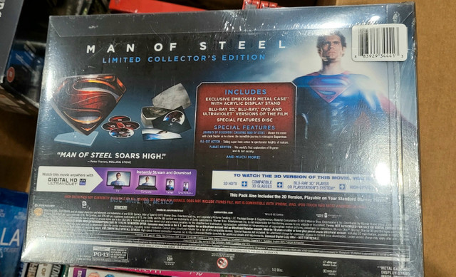 DC MAN OF STEEL 3D LIMITED COLLECTORS EDITION in CDs, DVDs & Blu-ray in Kitchener / Waterloo - Image 2