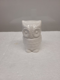 White Ceramic Owl Egg Cup