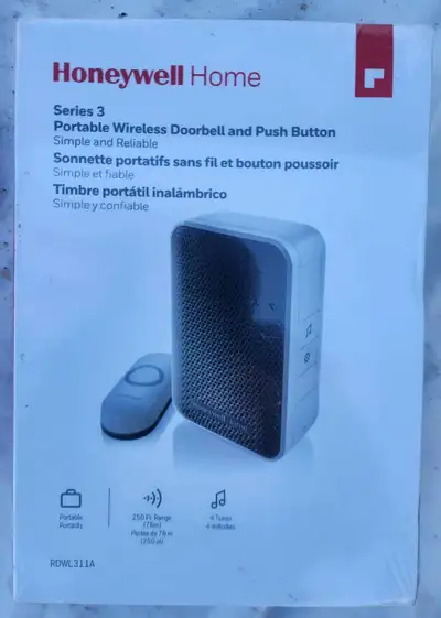 Honeywell Home Doorbell Series 3 Portable Camera, View more