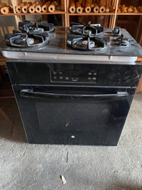 Wall oven /gas grill top