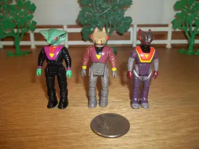 3 Tyco vintage actions figures, View more