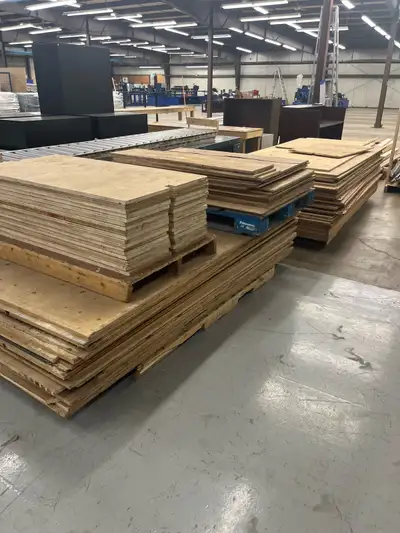 I have a large quantity of used 4’x8’ plywood sheets available, ideal for various construction and D...