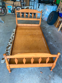 Single Bed Frame Solid Maple