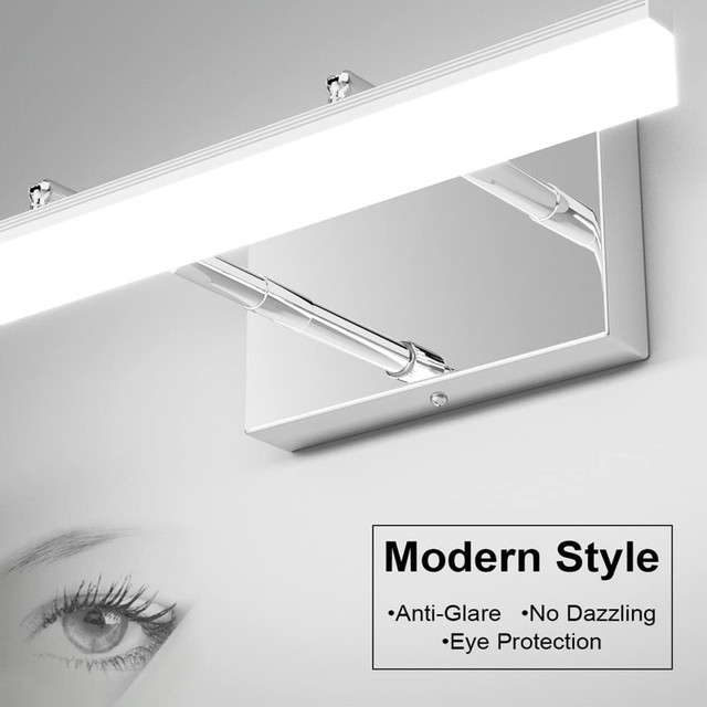 #ROVARD Fixture Over Mirror Chrome Modern Vanity Lighting in Indoor Lighting & Fans in City of Toronto - Image 3