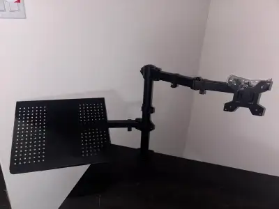 Clamp monitor and laptop holder, View more