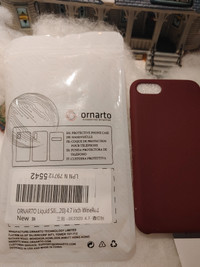 ORNARTO Compatible with iPhone 8 Plus Case, iPhone7 Plus winered