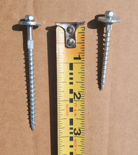 ICF specialized screws with fixed washers 2 in and 3 in boxes