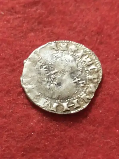 Beautiful unattributed medieval European silver coin, View more
