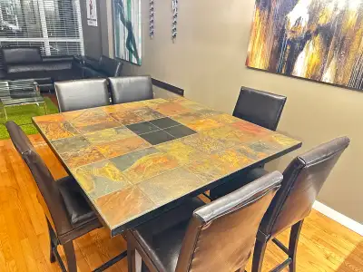 dinning table and 6 chairs, View more