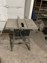 Older wood table saw 