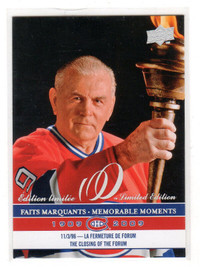 CARTE DE HOCKEY  MAURICE RICHARD LIMITED EDITION