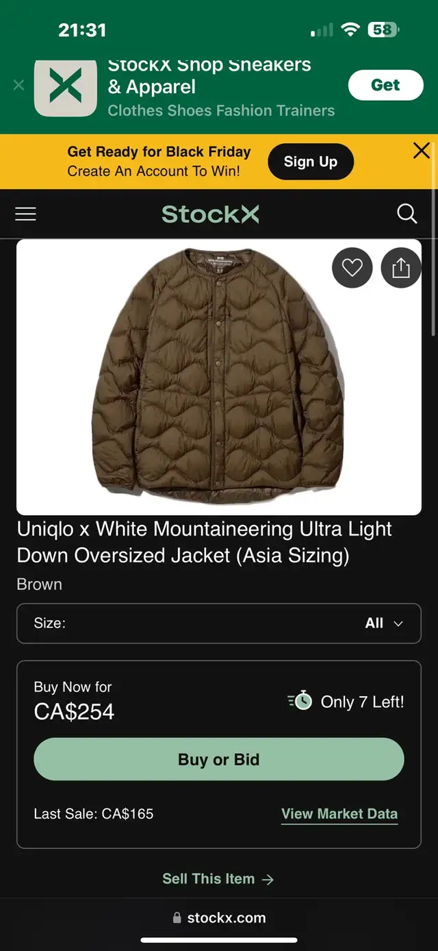 Uniqlo x White Mountaineering Down  Jacket (Mens:X-Large)  in Men's in City of Toronto - Image 10