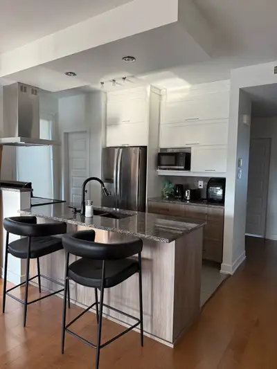 Bonjour à tous! J’ai un condo 4 1/2 pièces, une salle de bain et 2 grandes chambres, à partager avec...
