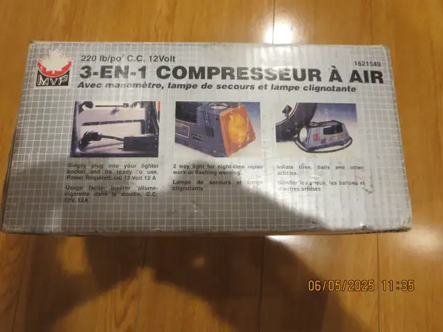 MVP3-IN-1 MINI AIR COMPRESSOR in Other in City of Toronto - Image 9