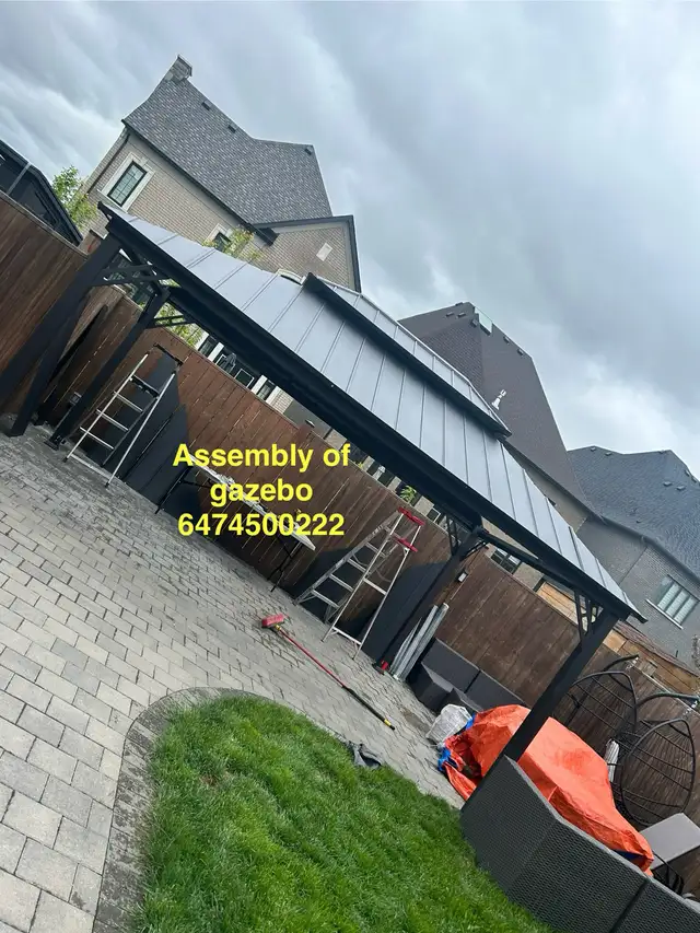 assembly of gazebo in Patio & Garden Furniture in Markham / York Region - Image 6