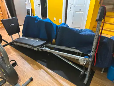 Like brand new Total Gym. Only a couple months old. Comes with all attachments and mat. Asking $600.