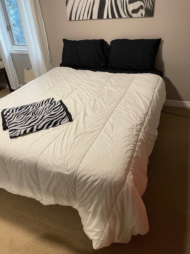 Queen bed (mattress plus frame) | Beds & Mattresses | Ottawa | Kijiji