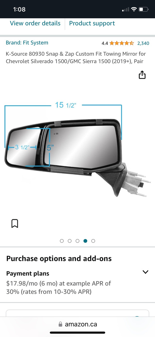 Chevy/GMC towing mirrors  in Travel Trailers & Campers in Yarmouth