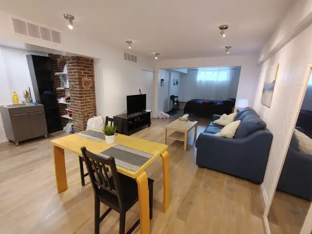 FURNISHED STUDIO IN THE BASEMENT METRO JOLICOEUR
