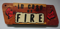 Vintage Humorous Wooden Sign by Guerneville, California