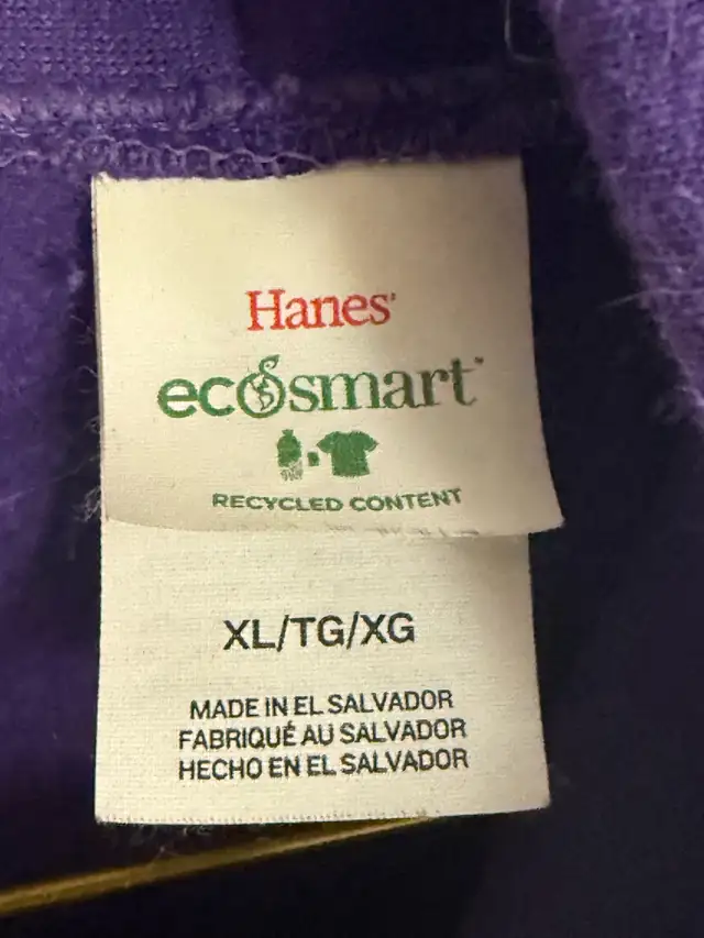 purple Hanes pull over sweater in Men's in Kingston - Image 3