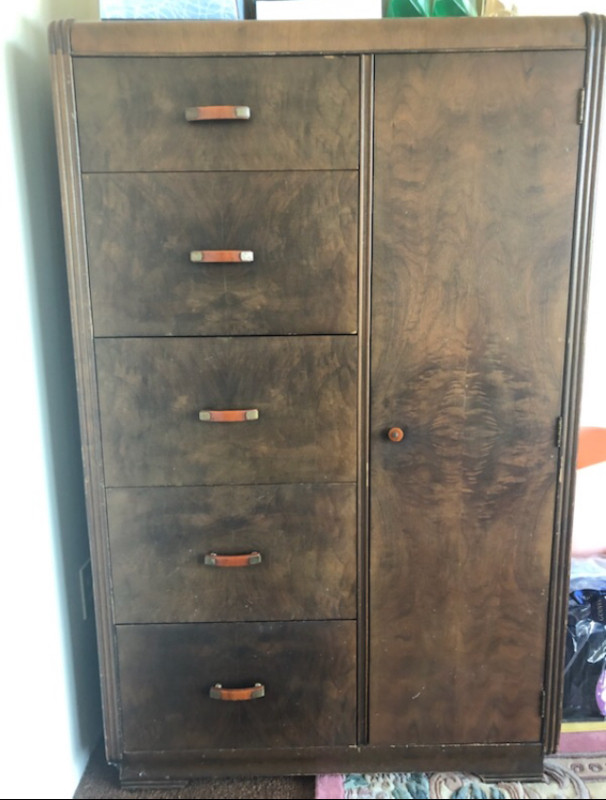 Antique dresser with wardrobe. in Dressers & Wardrobes in Burnaby/New Westminster