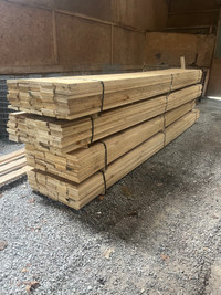 Hardwood fence boards 