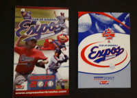 Lot 2 Expos de Sherbrooke Baseball Schedules / cedules