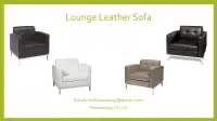Leather office sofa