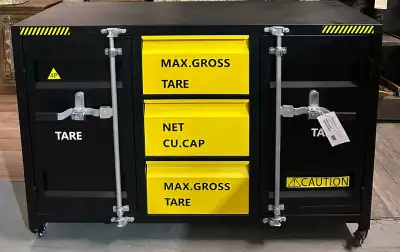 NEW 5’ Container Style Garage Cabinet Workbench with 3 Drawers, View more