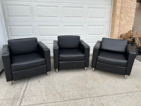 3 black accent chairs…VERY GOOD CONDITION…ONLY $150 FOR ALL 3