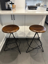 Wood & Metal Counter Stools