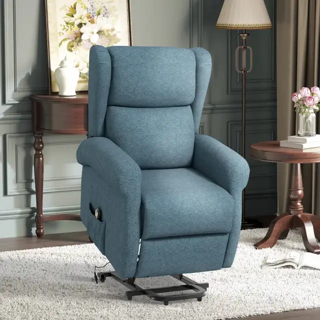 Wingback Lift Chair for Elderly, Power Chair Recliner with Footr in Chairs & Recliners in Markham / York Region - Image 2