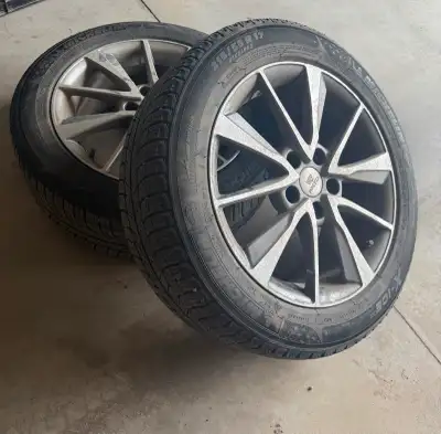 Rims are two years old Michelin Ice X tires - 215/55 R17 manufactured in 2015.