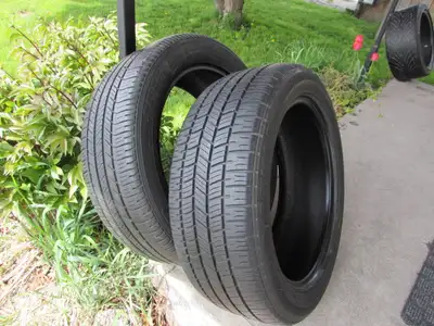Pair of 225/50-18 GoodYear / Uniroyal all seasons tires ** 2 tires available ** One tire is a GoodYe...