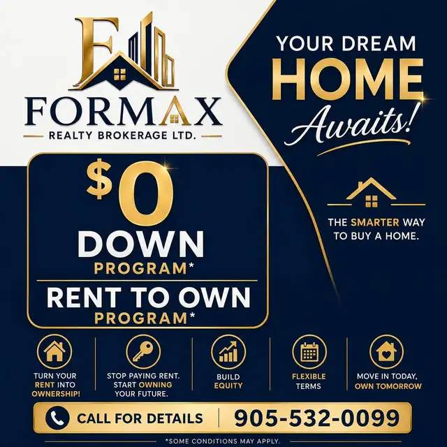 Buy Home With $0 Down or Rent To Own in Long Term Rentals in Mississauga / Peel Region - Image 5
