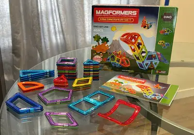 EUC and I would say like new or Giftable to a child as almost new. Hardly played with. Magformers mi...