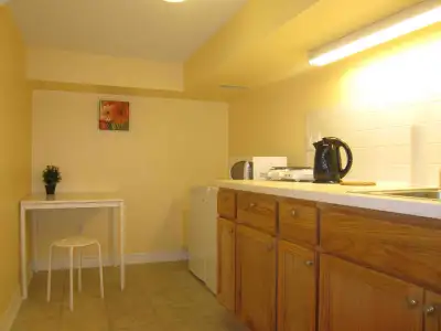 Furnished basement room in the house 5 minutes walk from Dundas West subway station. Available start...
