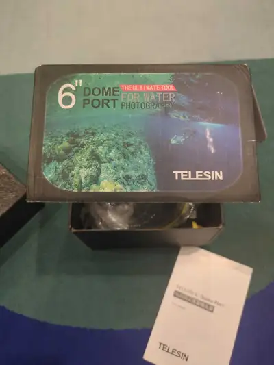 Brand new TELESIN 6''Dome Port Camera Lens Transparent Cover for DJI Osmo Action, with Waterproof Ho...