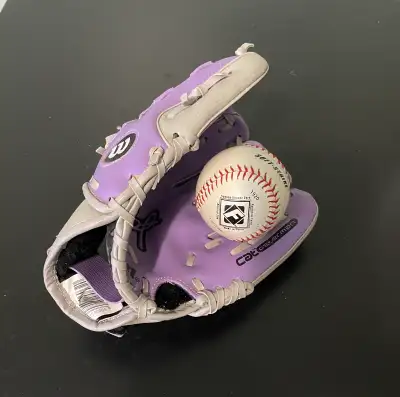 Wilson T-ball 10” Glove and Franklin “ Official League “ 5oz MLB, View more