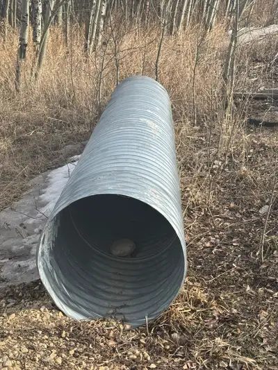 Like new condition ( never used ) galvanized culvert. 13’ x 24”