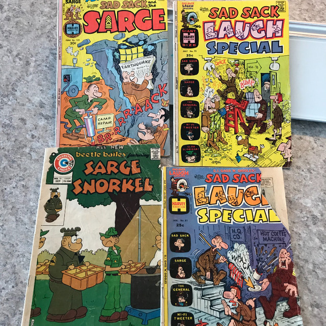 Sad Sack and Beetle Bailey Comics from 1970s in Comics & Graphic Novels in Regina