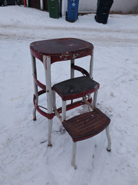 Vintage Cosco Step Stool Chair